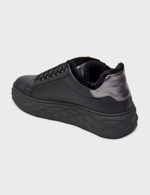 женские черные Кеды Roberto Serpentini 8420-K_black - фото-2