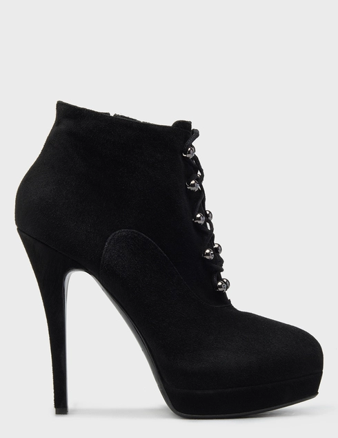 женские черные замшевые Ботильоны Nando Muzi 6543_black - фото-5