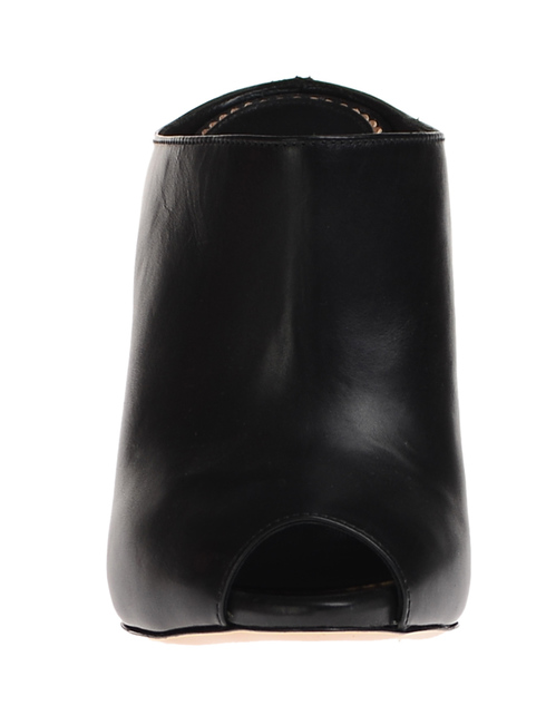 женские черные кожаные Шлепанцы Le Silla AGR-82040_black - фото-5