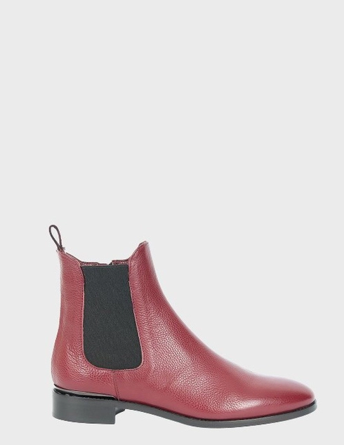 женские бордовые кожаные Ботинки Fabio di Luna 8507 - фото-5