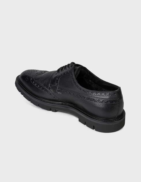 мужские черные Броги Blu Barrett 187-black - фото-2