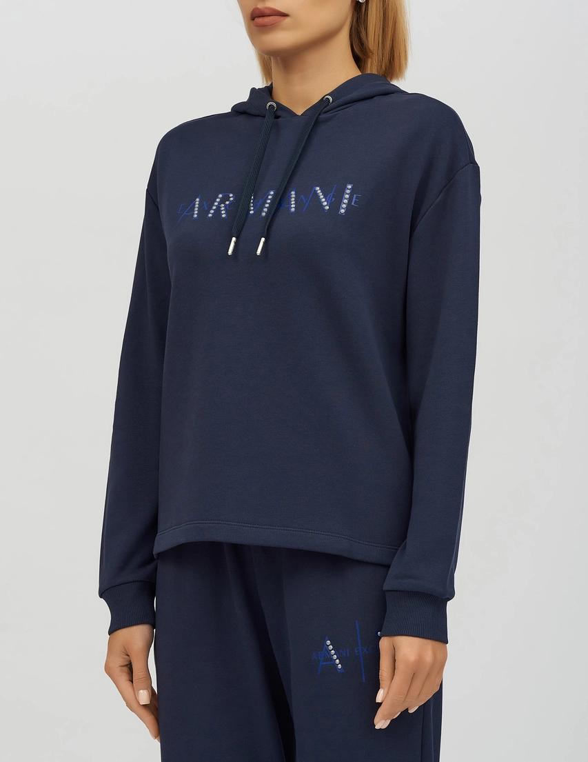 Худи Armani Exchange 6RYM95YJDBZ-15CO_blue_182296 (Темно-синий) в