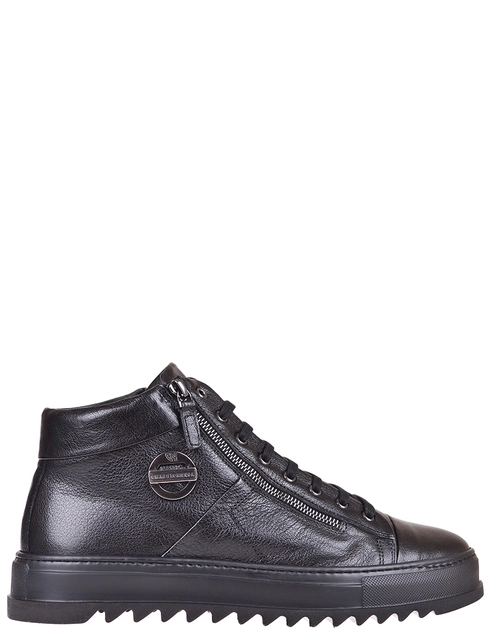 мужские черные Кеды Giampiero Nicola 16641_black - фото-6