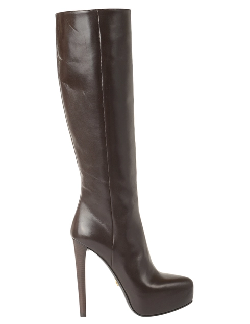женские коричневые Сапоги Prada 1WP103F0003 - фото-2