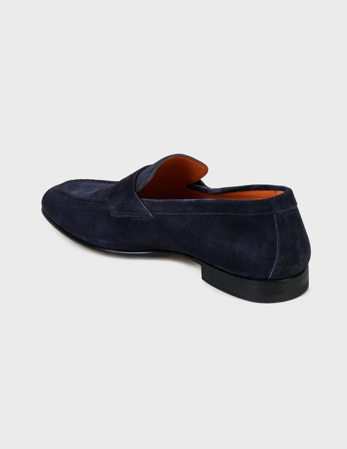 мужские синие Лоферы Santoni SMCNC17511LA3ESVUU60-blue - фото-2