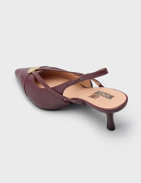 женские бордовые Босоножки Love Moschino JA10186G1PIA0552_bordo - фото-2