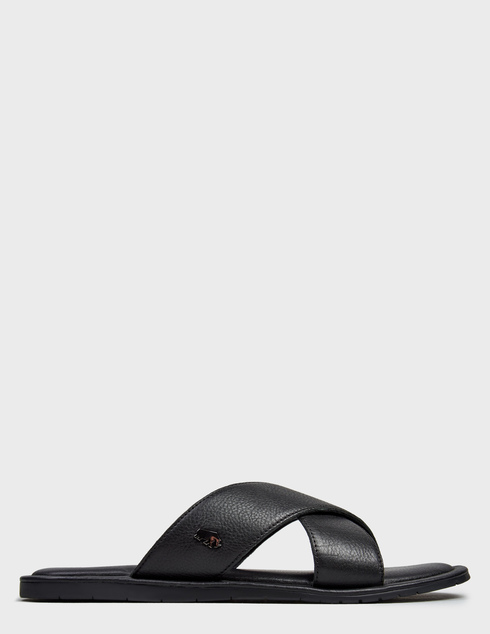 мужские черные кожаные Шлепанцы Gioseppo 71838-P_black - фото-5