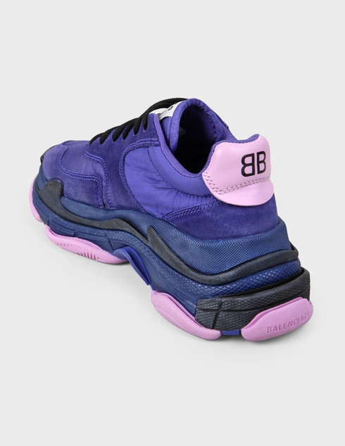 женские фиолетовые Кроссовки Balenciaga 4472-purple - фото-2
