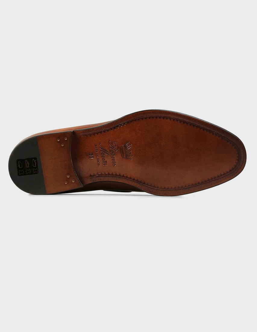 коричневые Лоферы Roberto Morelli 4322-brown размер - 39