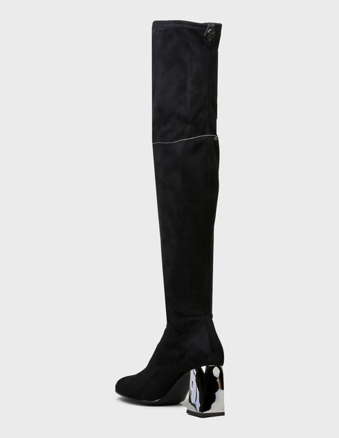 женские черные Ботфорты Giuseppe Zanotti 080019-87189-black - фото-2