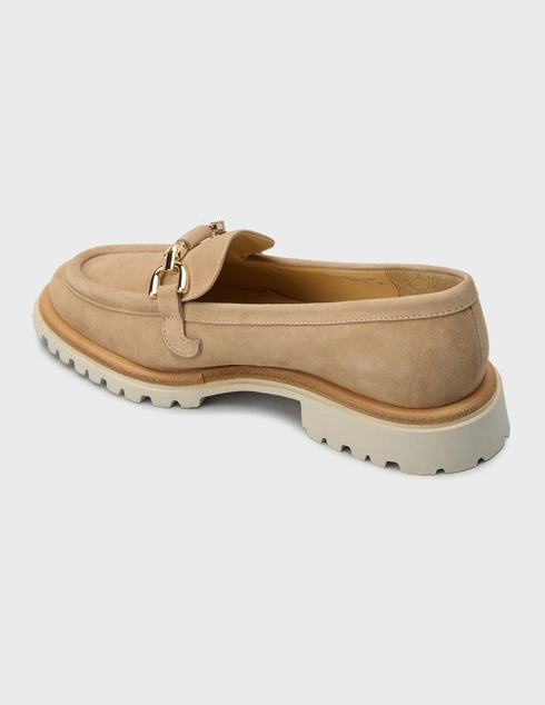 женские бежевые Лоферы Brunate 11881_beige - фото-2