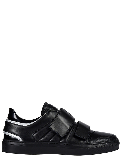 мужские черные кожаные Кеды Roberto Cavalli 8303A-black - фото-5