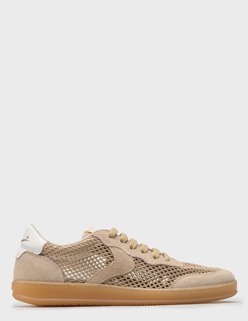 женские бежевые текстильные Кроссовки Voile Blanche 0046-fango_beige - фото-5