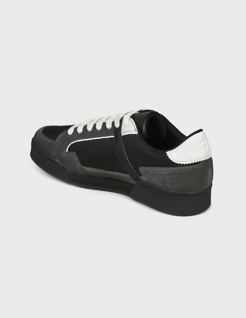 мужские черные Кроссовки Trussardi TJ-0404-black - фото-2