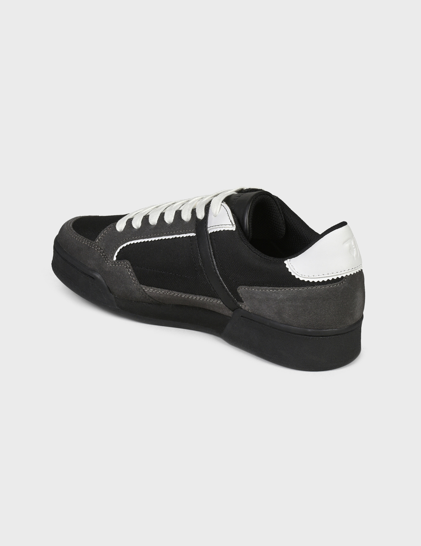мужские черные Кроссовки Trussardi TJ-0404-black - фото-2