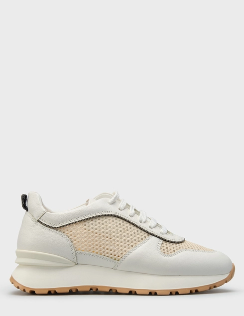 женские белые текстильные Кроссовки Doucal'S 8711-707-00_white - фото-5