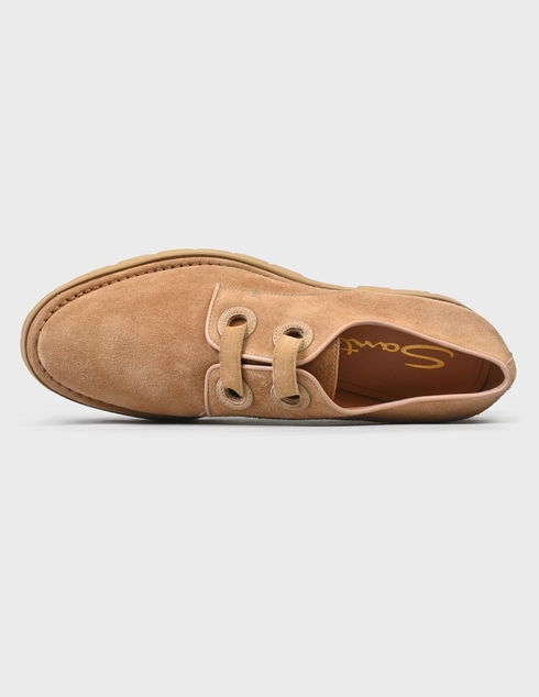 бежевые женские Дерби Santoni SWUER58847GOMNPYLC23-beige 15750 грн