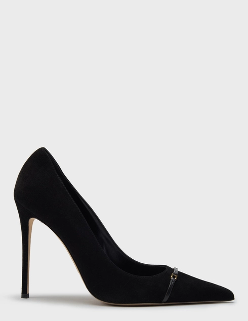 женские черные замшевые Туфли Elisabetta Franchi SA-19L-66E2-V490-110 - фото-5