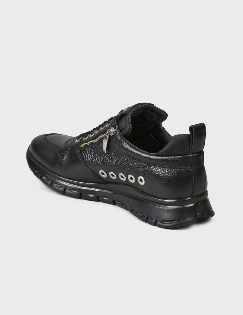 мужские черные Кроссовки Cesare Paciotti 6991-black - фото-2