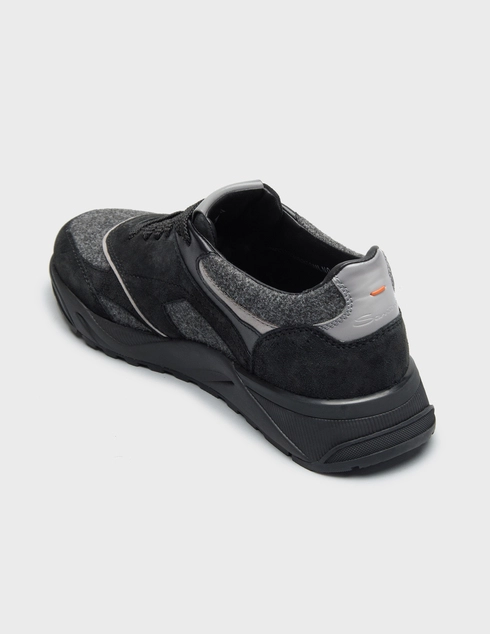 мужские серые Кроссовки Santoni 22112-01_gray - фото-2