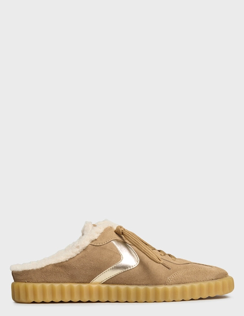 женские бежевые замшевые Кеды Voile Blanche 9503-3-fango_beige - фото-5