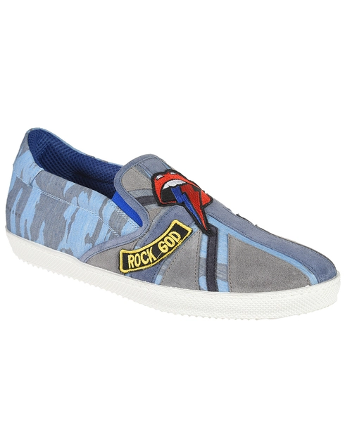голубые Слипоны Richmond 7641-blue