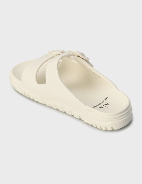 женские молочные Шлепанцы Armani Exchange XDP043XV821-00894_white - фото-2
