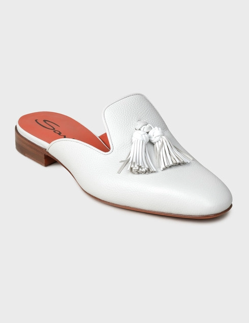 белые Мюли Santoni WABV56516HA1RGLYI70-white