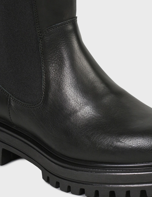 женские черные кожаные Ботинки Roberto Serpentini 4870-black - фото-5