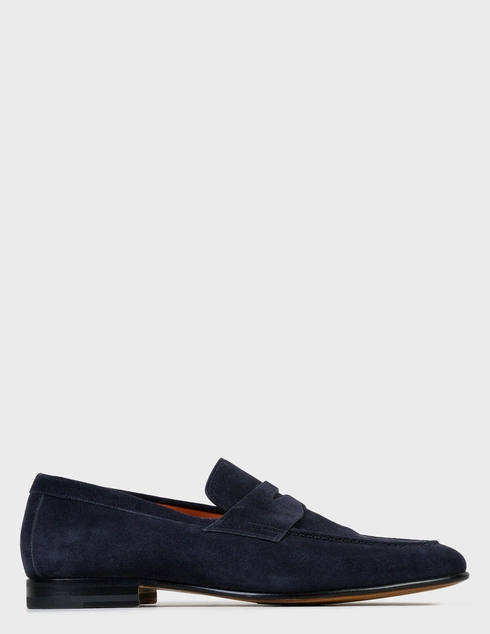 мужские синие Лоферы Santoni SMCNC17511LA3ESVUU60-blue - фото-6