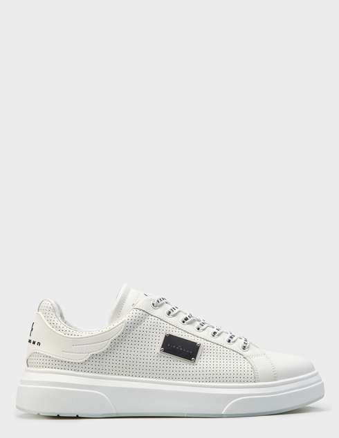 мужские белые кожаные Кеды John Richmond 31018C - фото-5