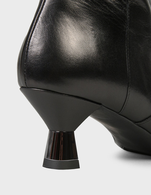 женские черные кожаные Ботильоны Giannini & ilari 5105-black - фото-5