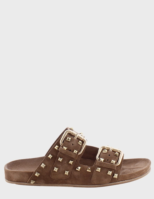 женские коричневые замшевые Шлепанцы Kennel & Schmenger 111119.0120.2120 - фото-5