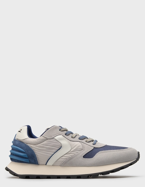 мужские серые текстильные Кроссовки Voile Blanche 8797-grey-blu_gray - фото-5