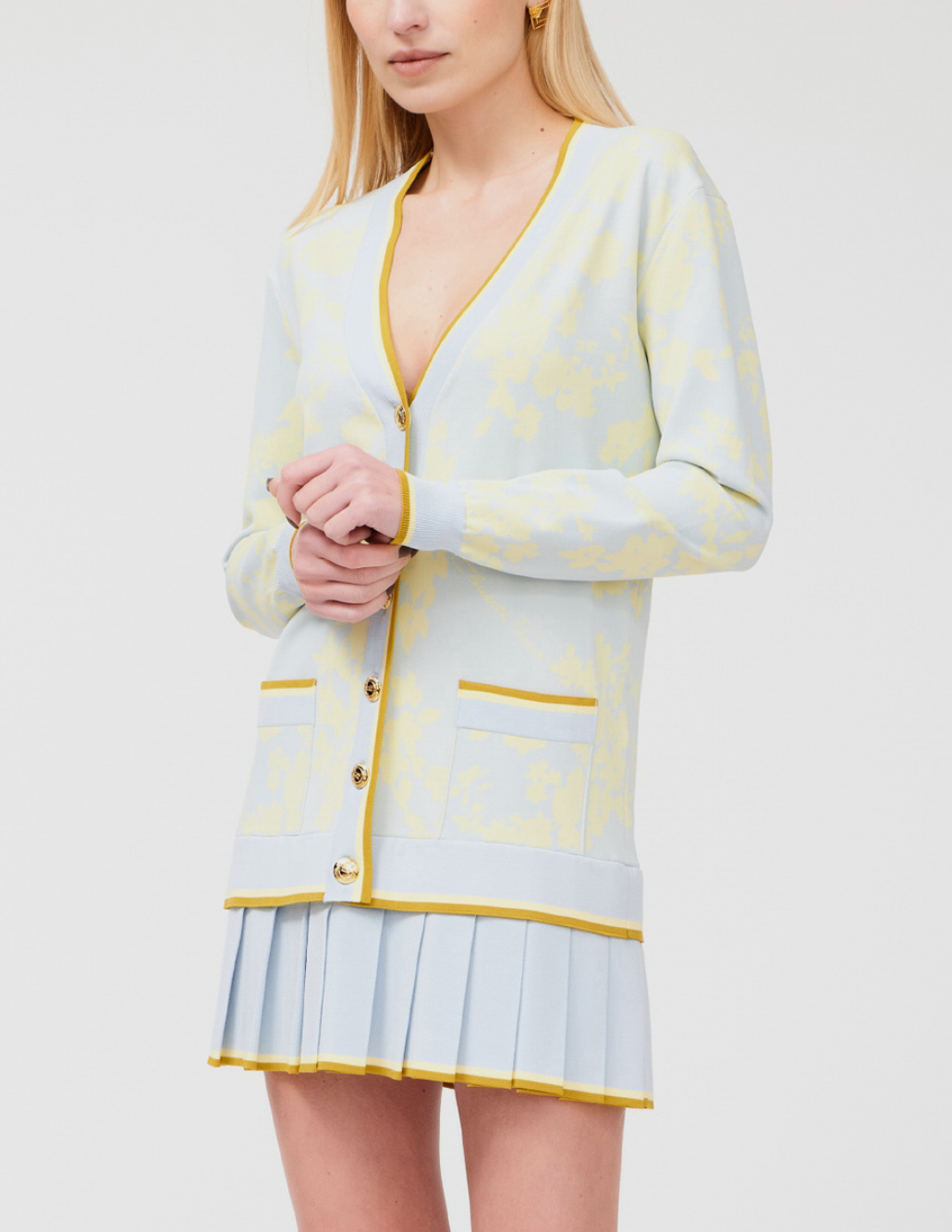 

Платье, Многоцветный;голубой