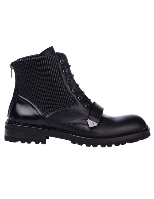 мужские черные Ботинки John Galliano 1271BA - фото-2