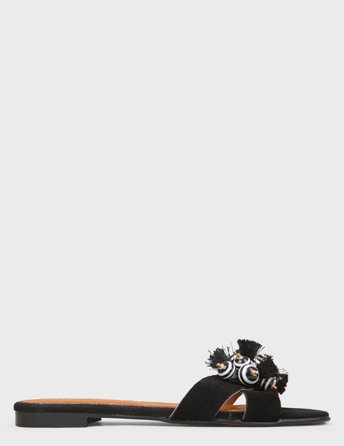женские черные Шлепанцы Nila & Nila 7067-black - фото-6