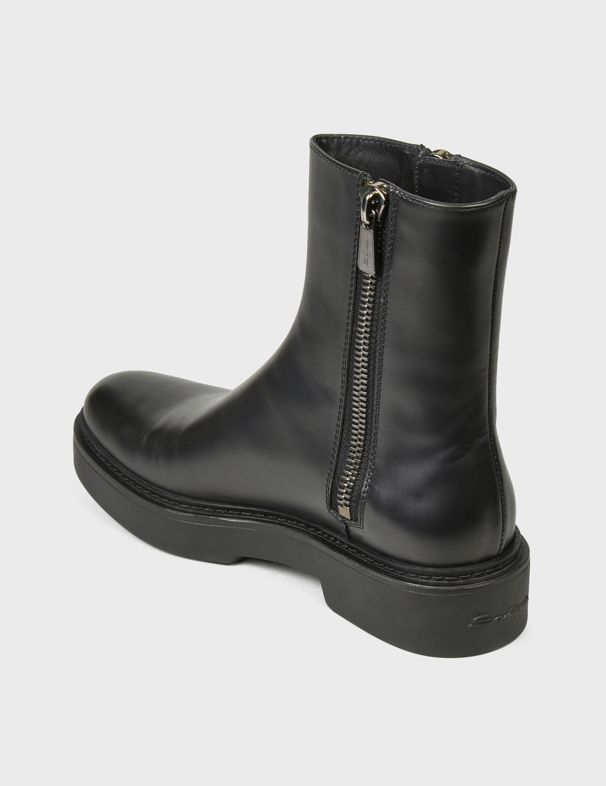 женские черные Ботинки Santoni AGR-Sant-AW21-WTHW59519SMONUORN01-black - фото-2