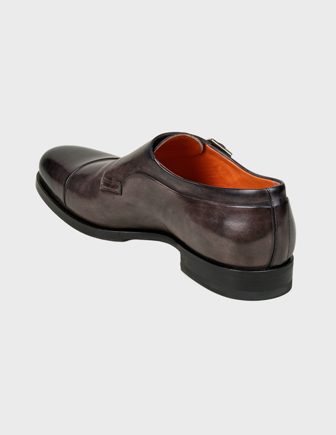 мужские коричневые Туфли Santoni Sant-AW19-MCAG16434BD1IVVDG46-brown - фото-2