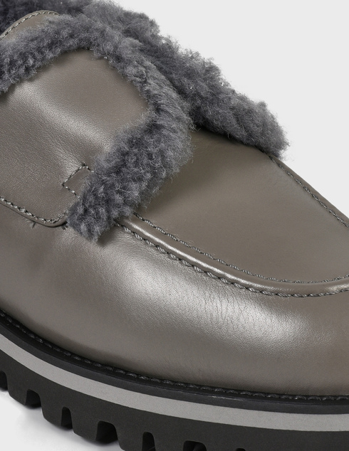женские серые кожаные Ботинки Le Silla 5182-gray - фото-5