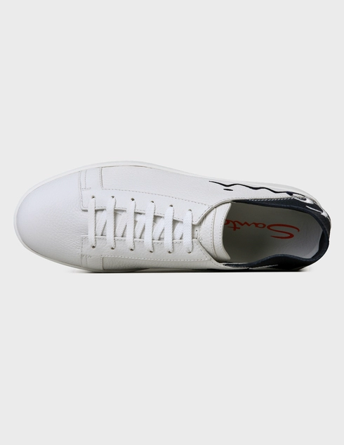 белые мужские Кеды Santoni 21306-white 13118 грн