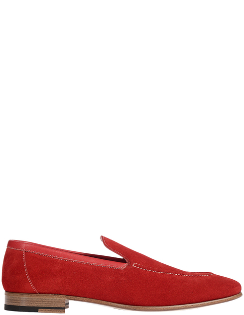 мужские красные замшевые Туфли A.Testoni S47321_red - фото-5