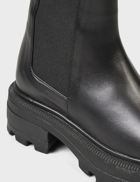 женские черные кожаные Ботинки Roberto Serpentini 4907-black - фото-5