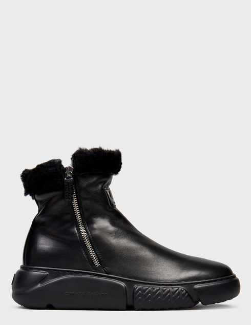 женские черные кожаные Ботинки Cesare Casadei AGR-25231_black - фото-5