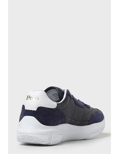 мужские синие кожаные Кроссовки Polo Ralph Lauren RALPH_LAUREN_2146 - фото-5