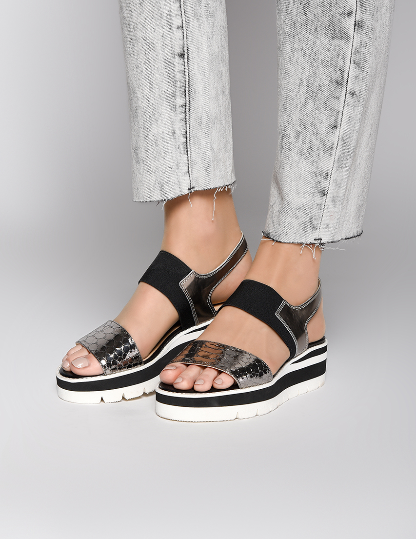 

Босоножки, Серебряный