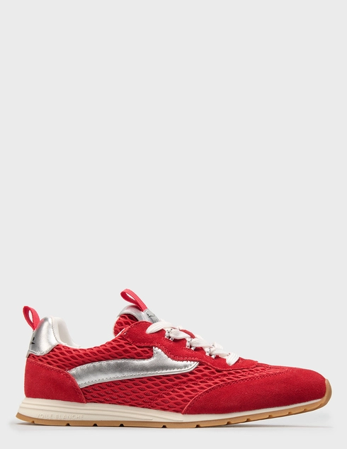 женские красные текстильные Кроссовки Voile Blanche 9888_red - фото-5
