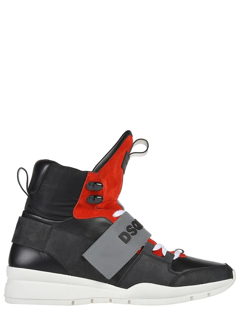 мужские черные кожаные Кроссовки Dsquared2 SW17SN121_black - фото-5