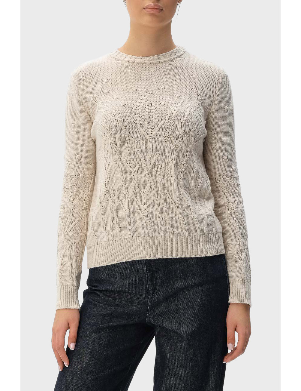 

Свитер, Молочный;белый