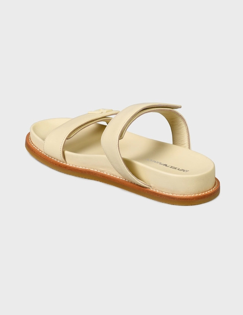 женские бежевые Шлепанцы Emporio Armani X3P778XF271-00159 - фото-2